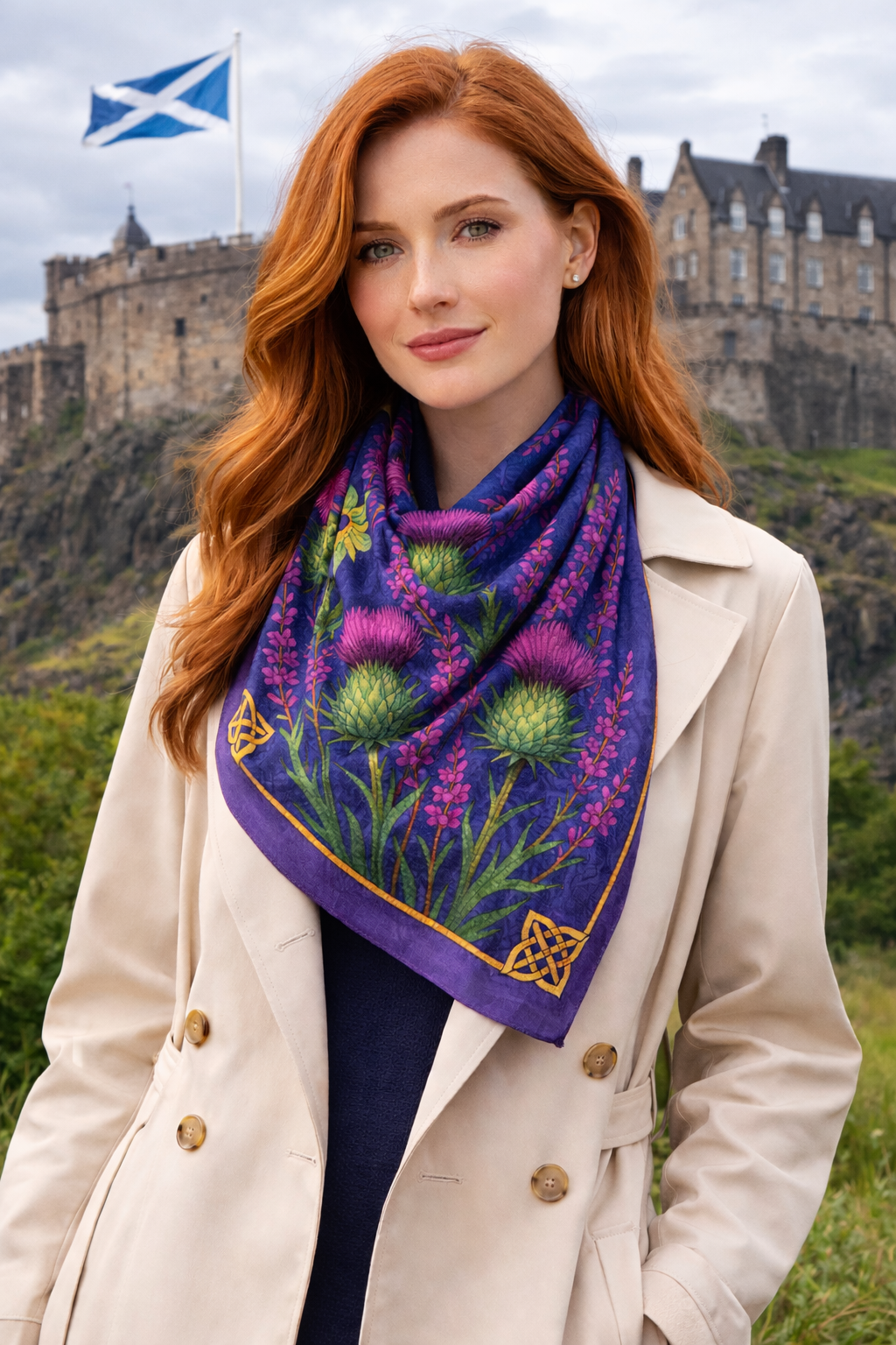 The Silk Inspiration Collection - Thistle and Heather by Art on Scarves