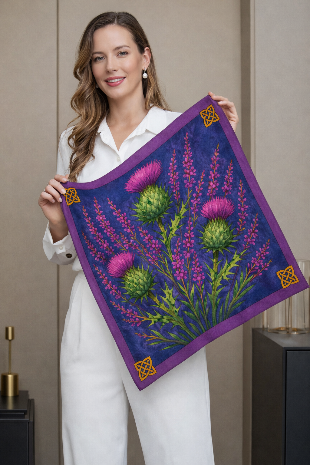 The Silk Inspiration Collection - Thistle and Heather by Art on Scarves