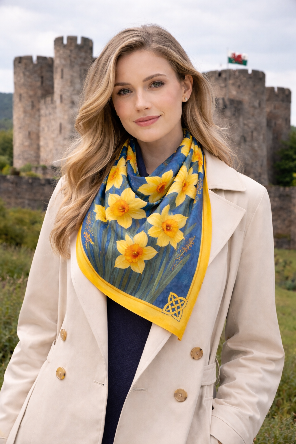The Silk Inspiration Collection - Daffodils by Art on Scarves